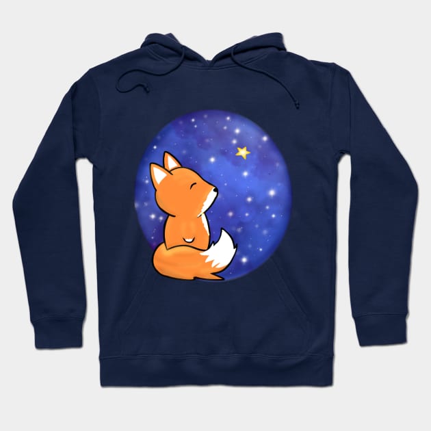 Galaxy Fox Hoodie by bittentoast